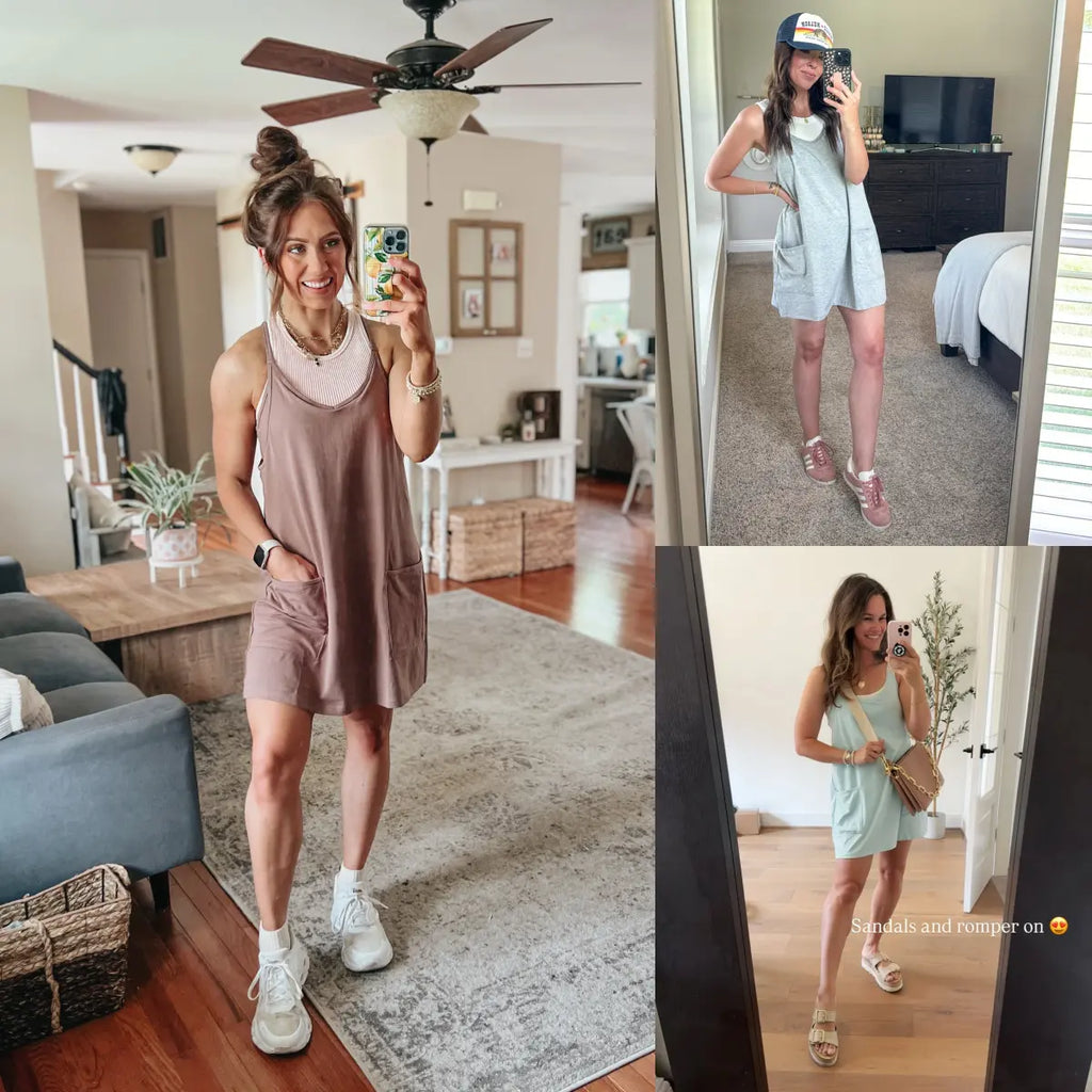 Athletic Swing Dress with Built-In Shorts