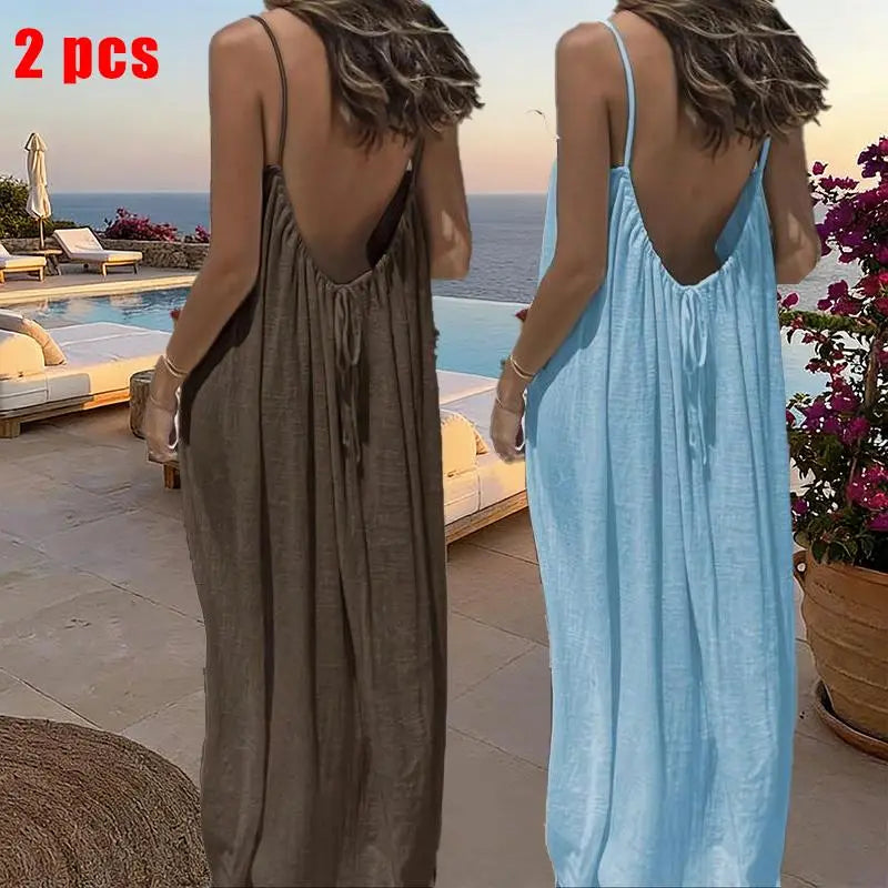 Backless Cami Lounge Dress