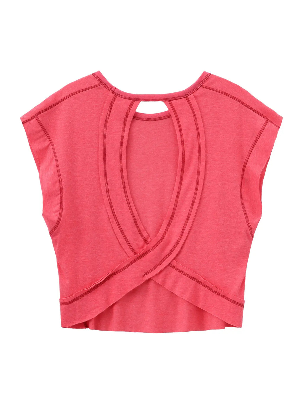 Batwing Hollow Back Short Sleeve Top