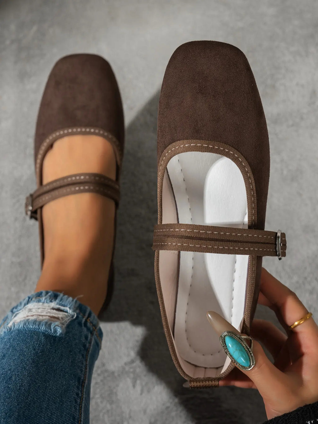 Vintage Square Toe Mary Janes