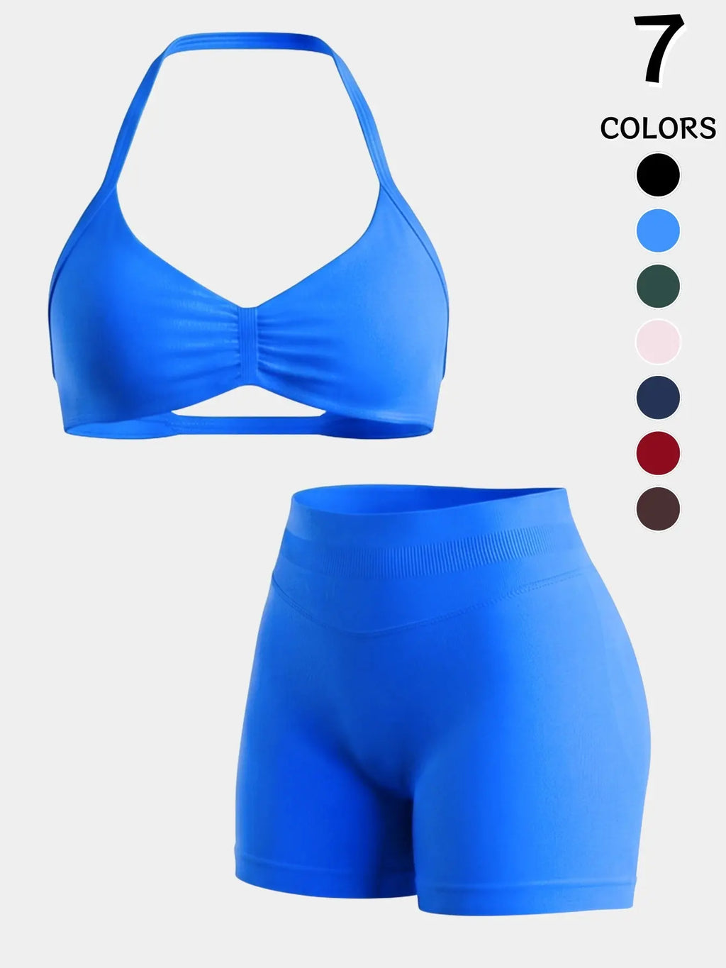 Halter Backless Gym Set