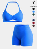 Halter Backless Gym Set