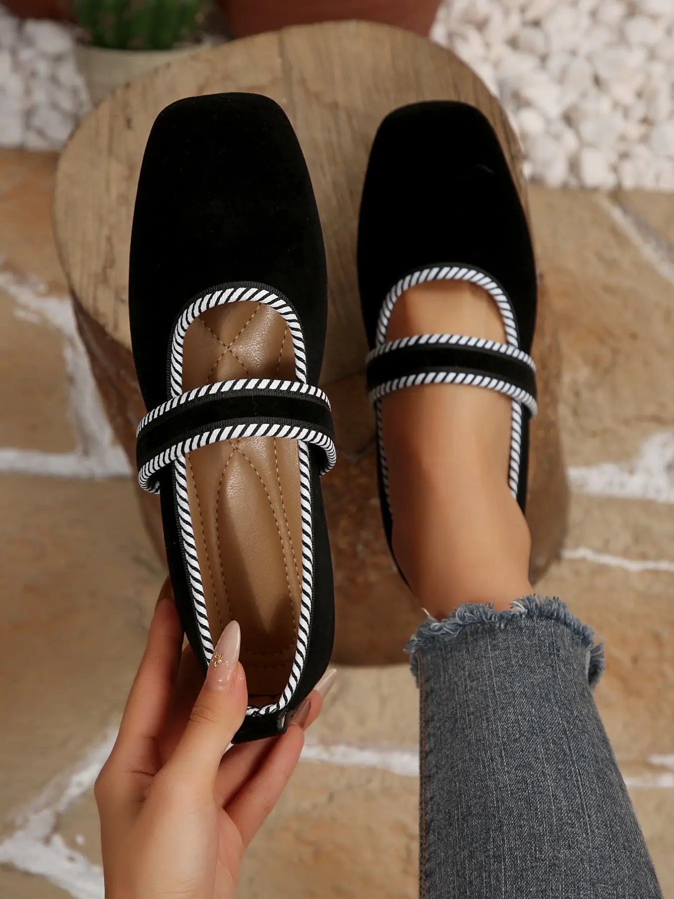 Vintage Square Toe Mary Janes