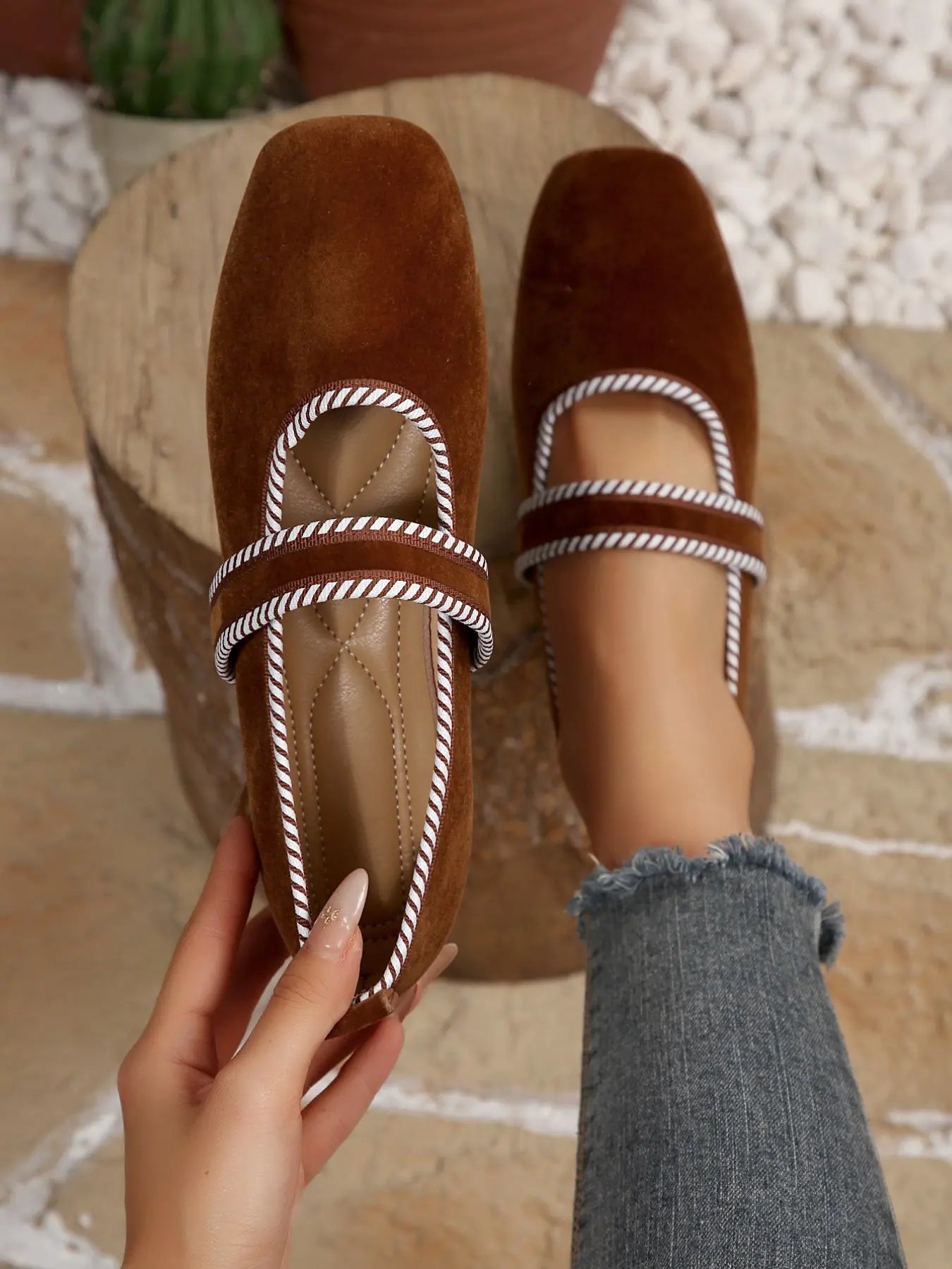 Vintage Square Toe Mary Janes