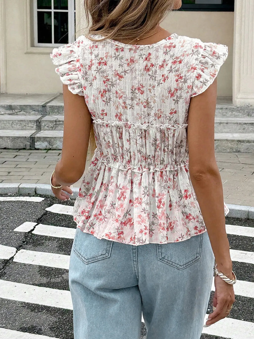 Sleeveless Fitted Shirt Blouse