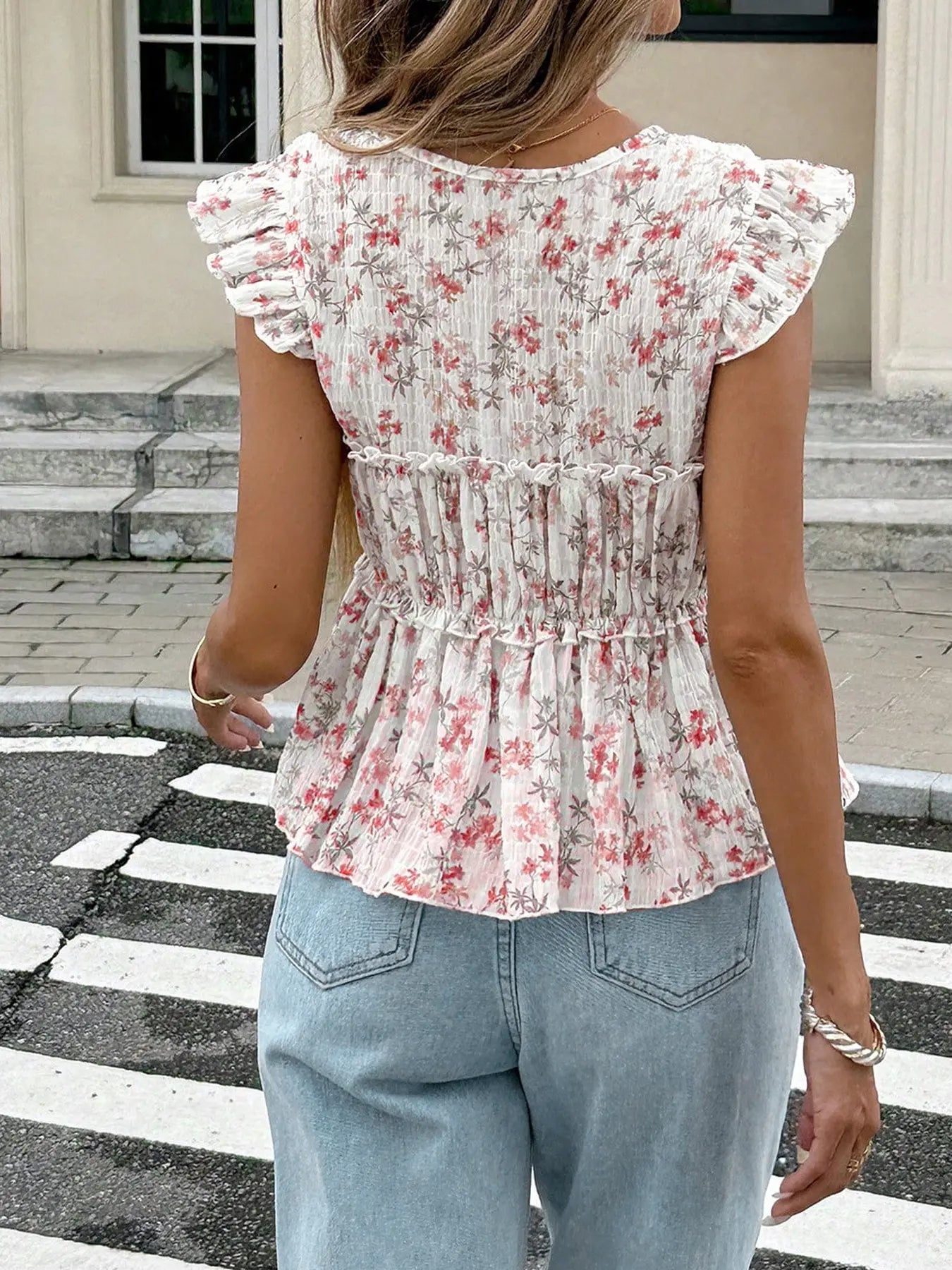 Sleeveless Fitted Shirt Blouse