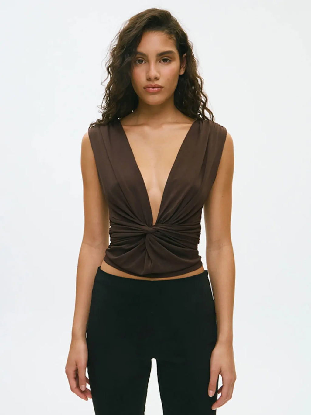 V-Neck Sleeveless Chic Top