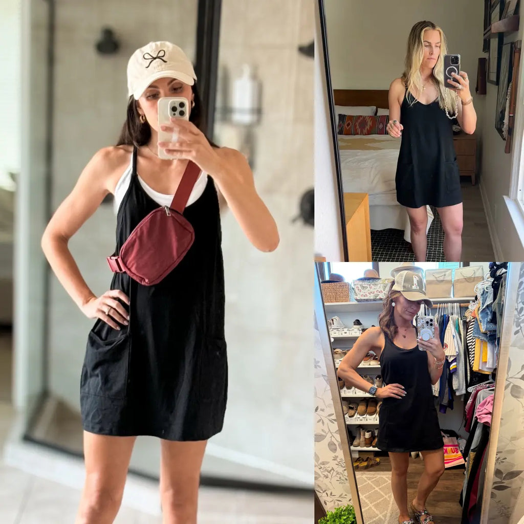 Athletic Swing Dress with Built-In Shorts