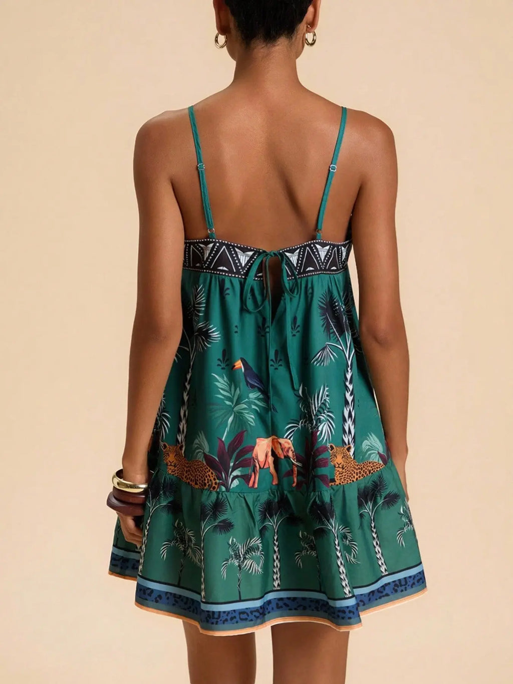 Chic Summer Floral Print Mini Sundress 