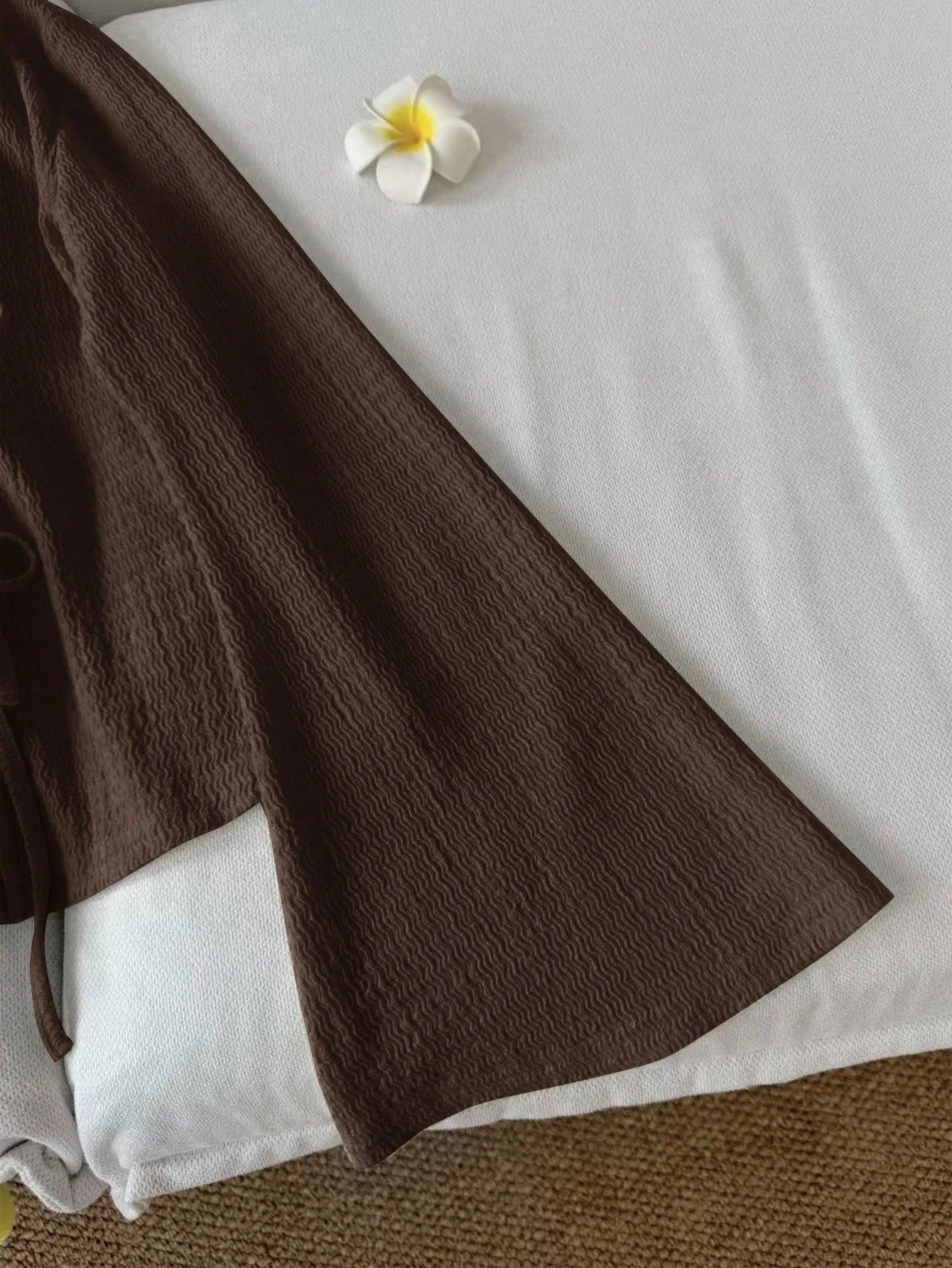 Tie Front Flare Sleeve Blouse 