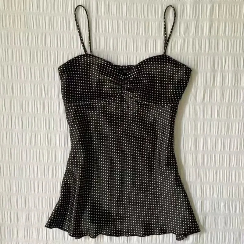 French Vintage Polka Dot Camisole 