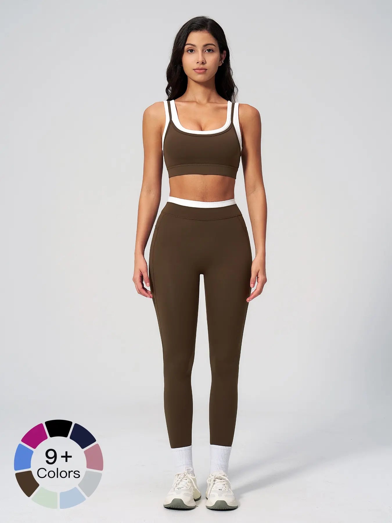 Two-Piece Color Block Yoga Set