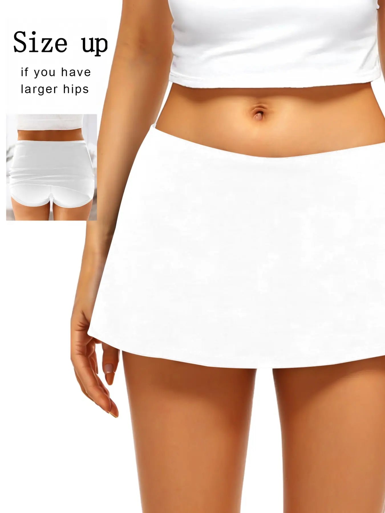 Cutie Low Waist Mini Skirt with Pockets