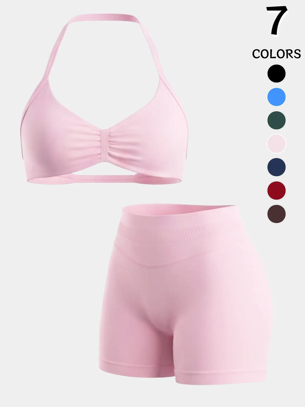 Halter Backless Gym Set