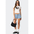 Low Rise Denim Shorts