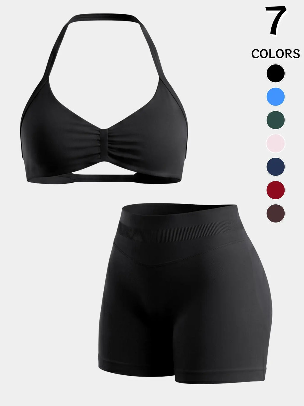 Halter Backless Gym Set