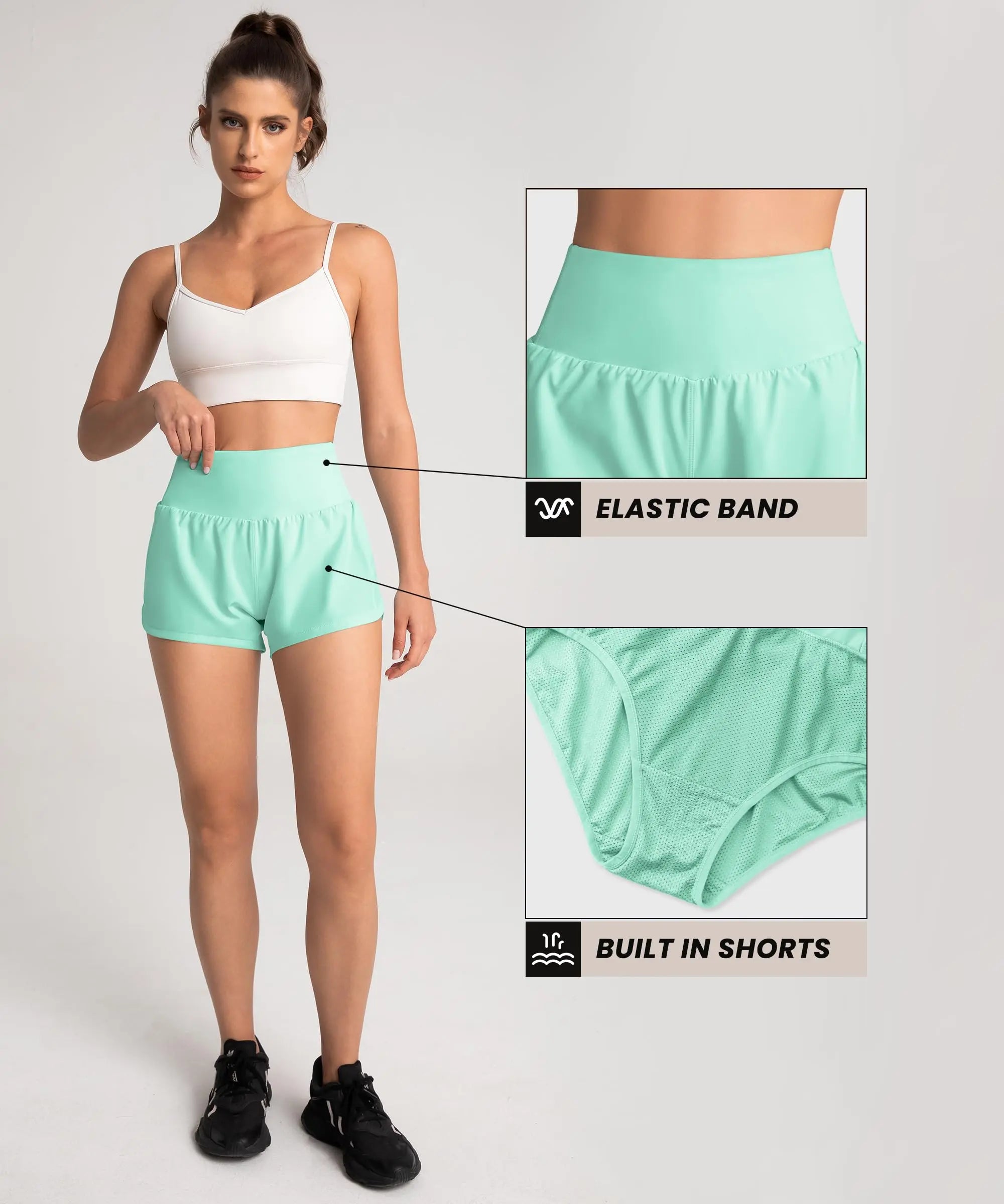 High Waisted Darling Workout Shorts 