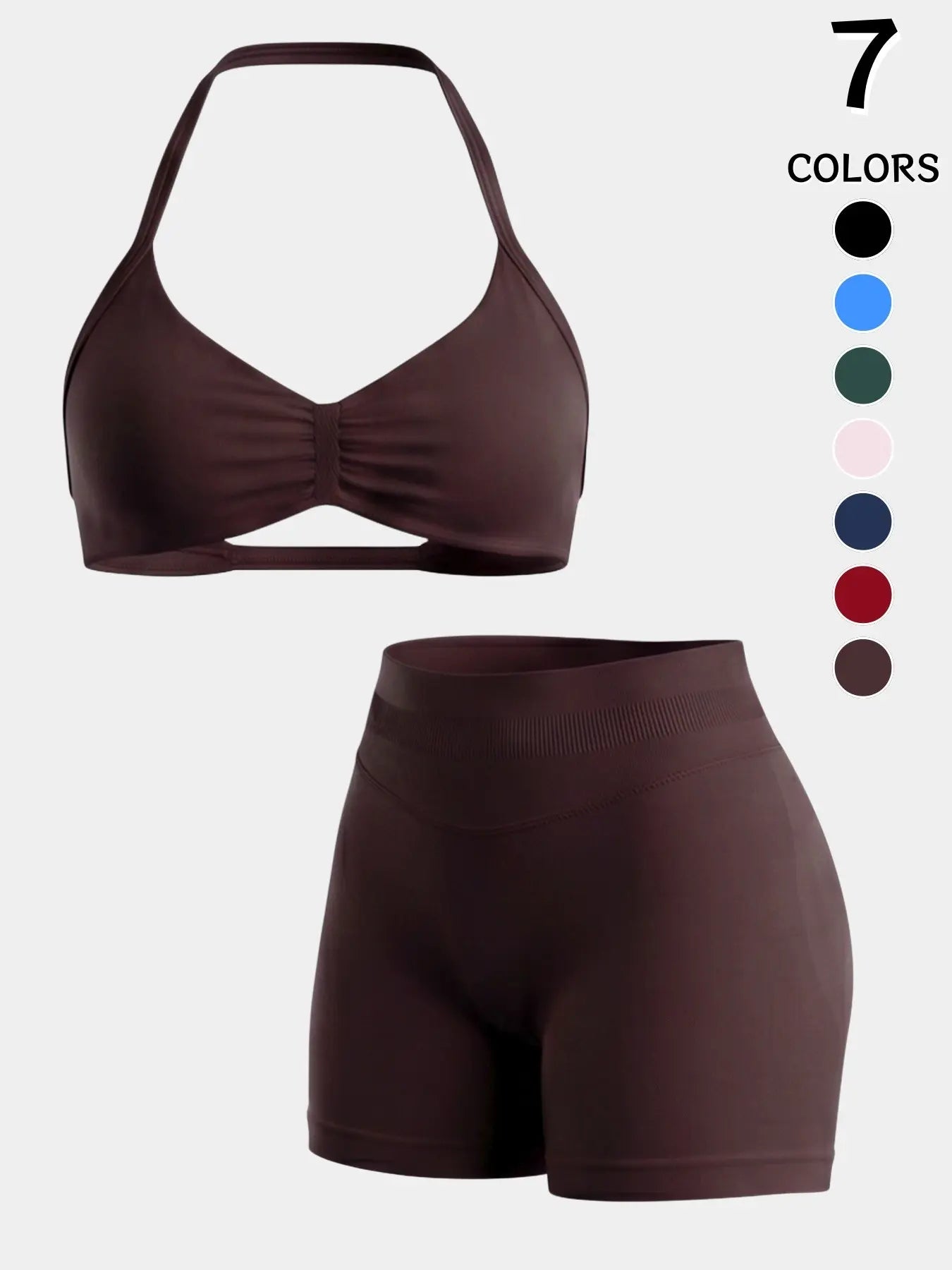 Halter Backless Gym Set